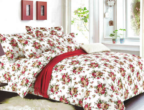 6 Piece Printed Microfiber Duvet Cover Set