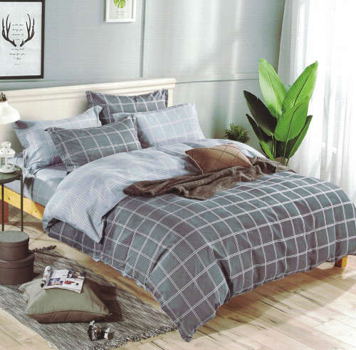 4 Piece Cotton Duvet Cover Set - Queen