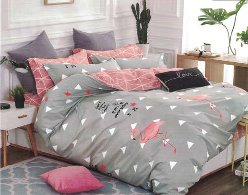 Printed Cotton Duvet Cover Set | 4 Piece