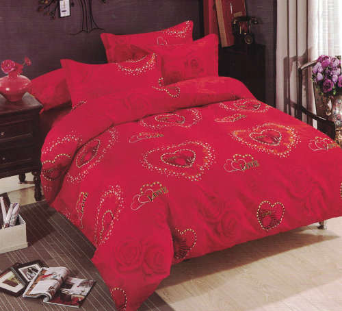 Printed Cotton Duvet Cover Set | 4 Piece