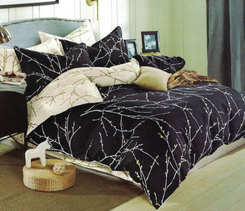 Printed Cotton Duvet Cover Set | 4 Piece