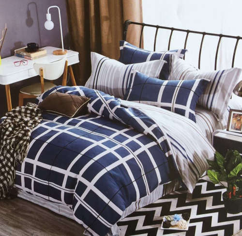 Printed Cotton Duvet Cover Set | 4 Piece