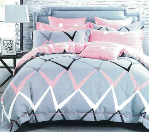 4 Piece Cotton Duvet Cover Set - Double