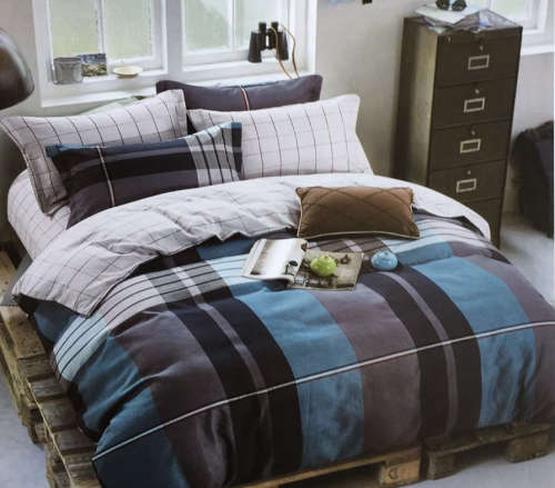 4 Piece Cotton Duvet Cover Set - Queen