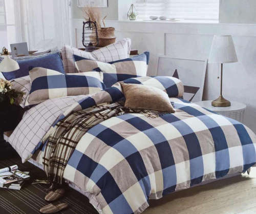 4 Piece Cotton Duvet Cover Set - Queen