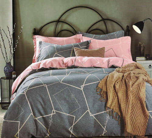 Printed Cotton Duvet Cover Set | 4 Piece