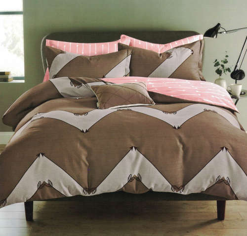 Printed Cotton Duvet Cover Set | 4 Piece