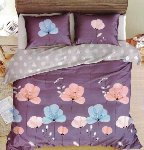 6 Piece Cotton Duvet Cover Set - Queen Size