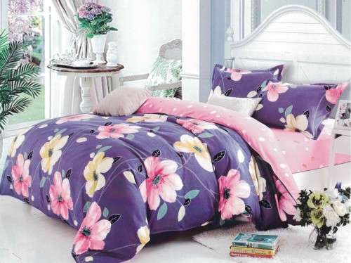 6 Piece Cotton Duvet Cover Set - Queen Size