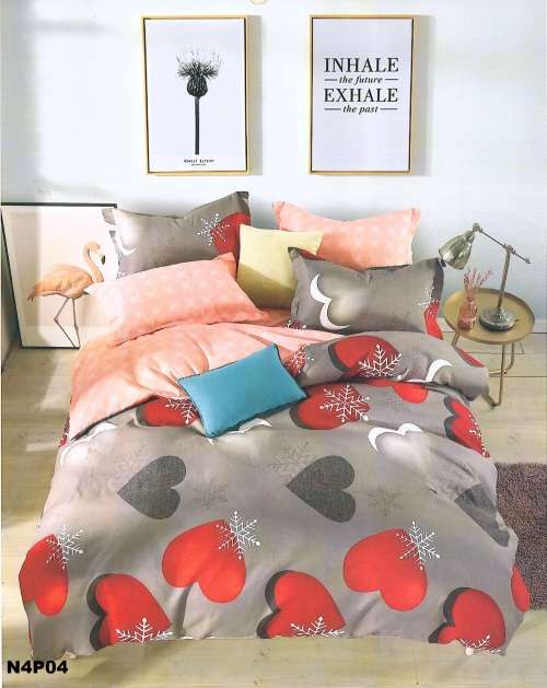 Printed Cotton Duvet Cover Set | 4 Piece