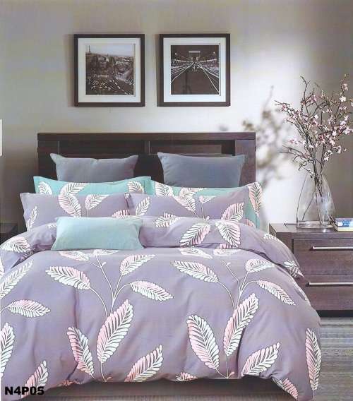 Printed Cotton Duvet Cover Set | 4 Piece