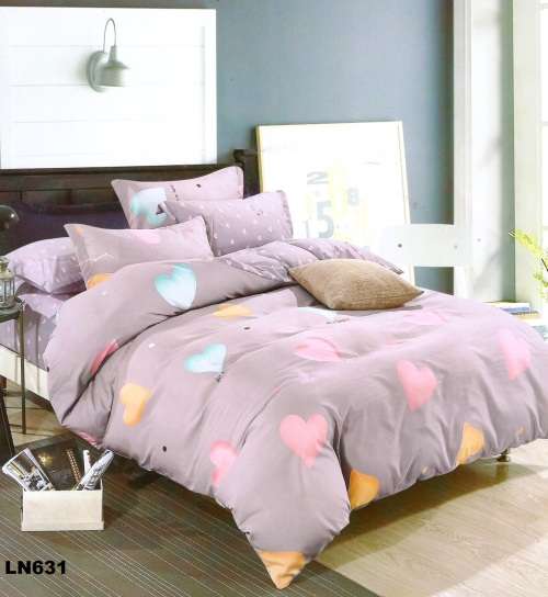 Printed Cotton Duvet Cover Set | 6 Piece