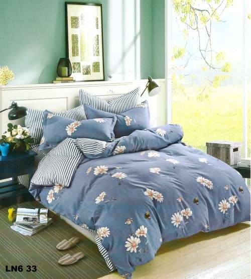 Printed Cotton Duvet Cover Set | 6 Piece