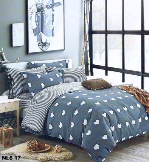 Printed Cotton Duvet Cover Sets 6 Piece