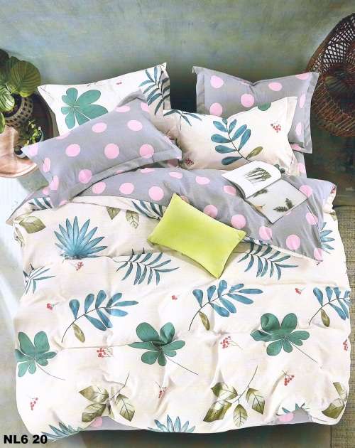 Printed Cotton Duvet Cover Sets 6 Piece