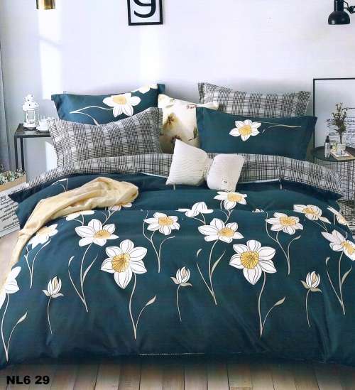 Printed Cotton Duvet Cover Sets 6 Piece