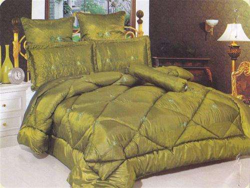 10 PCE ELEGANT QUILTED/COMFORTER SET - DOUBLE BED SIZE