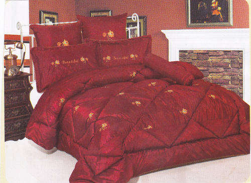 10 PCE ELEGANT QUILTED/COMFORTER SET - DOUBLE BED SIZE