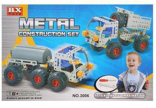 220 PCE METAL CONSTRUCTION SET -  WATER TRUCK AND DIPPER TRUCK