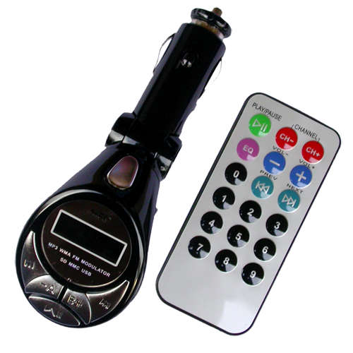 4 IN 1 MP3 WIRELESS FM MODULATOR/TRANSMITTER WITH USB AND SD CARD SLOT
