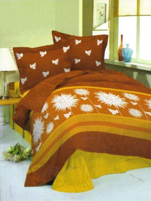 3PCE 132 THREAD COUNT POLLYCOTTON COMFORTER SET - QUEEN BED