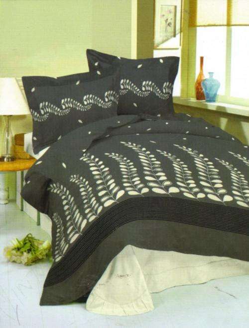 3PCE 132 THREAD COUNT POLLYCOTTON COMFORTER SET - QUEEN BED