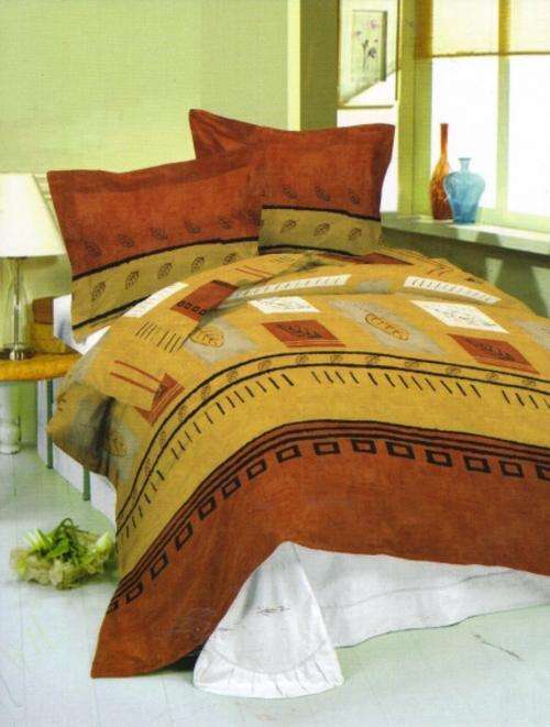 3PCE 132 THREAD COUNT POLLYCOTTON COMFORTER SET - QUEEN BED