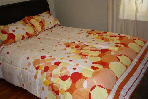 3PCE HOTEL QUALITY POLLYCOTTON COMFORTER SET - KING BED