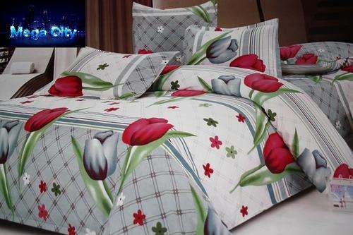 7 PCE COMFY COTTON FEEL COMFORTER SET - DOUBLE BED SIZE