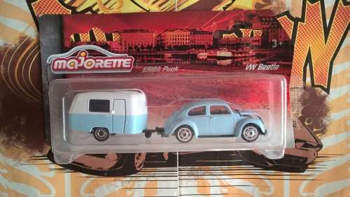 Majorette: Volkswagen Beetle with caravan