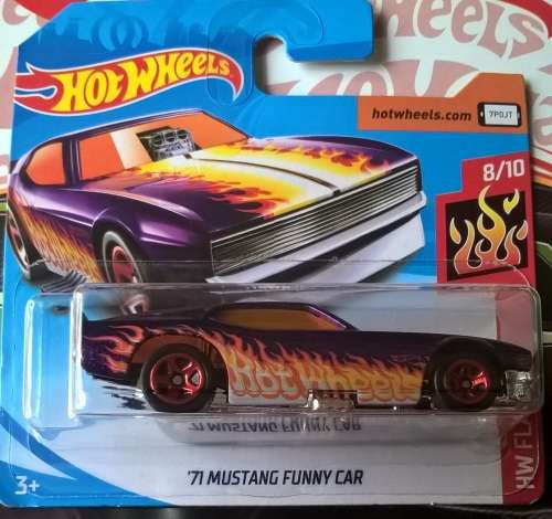 Hot Wheels 2019: '71 Ford Mustang Funny Car dragster.