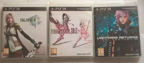 PS3: All 3 Final Fantasy 13 games.