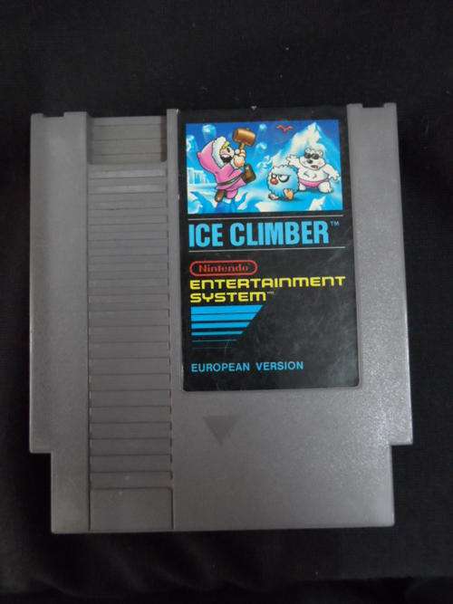 3 Nintendo NES games: Ice Climber, Black Manta, Mach Rider