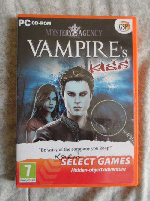 PC CD Hidden object adventure game: Mystery Agency Vampire's kiss
