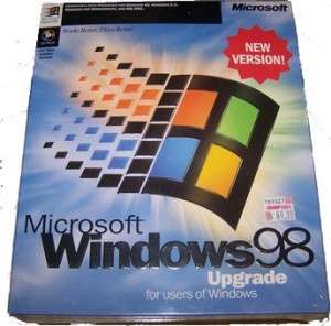 Windows 98 upgrade brand new and sealed
