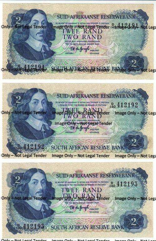 TW DE JONGH UNC R2 - 3 IN SERIES