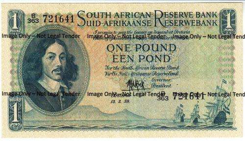 BEAUTIFULL UNC MH DE KOCK 1 POUND 3rd. ISSUE