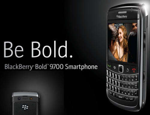 Blackberry Bold 9700 with Blackberry 6.0 software