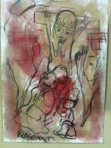 Claerhout original. Mixed media.