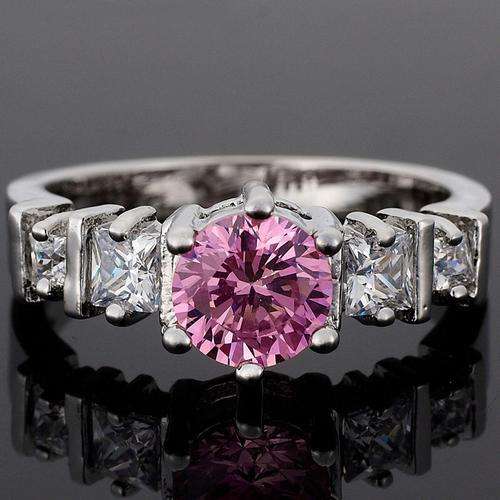 LADIES 1.89 Ct Cr SAPPHIRE SILVER RING**READY TO SHIP**BRAND NEW**