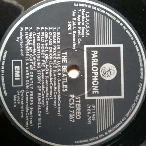 The Beatles,White album numbered,South Africa Press A26228,vg+