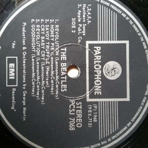 The Beatles,White album numbered,South Africa Press A26228,vg+