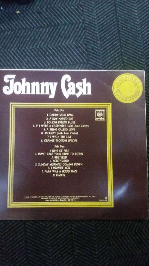 Johnny Cash-Original Collection. SA compilation only