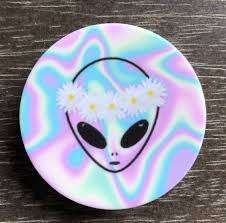 POP SOCKETS PHONE HOLDER STAND (Pink Alien)