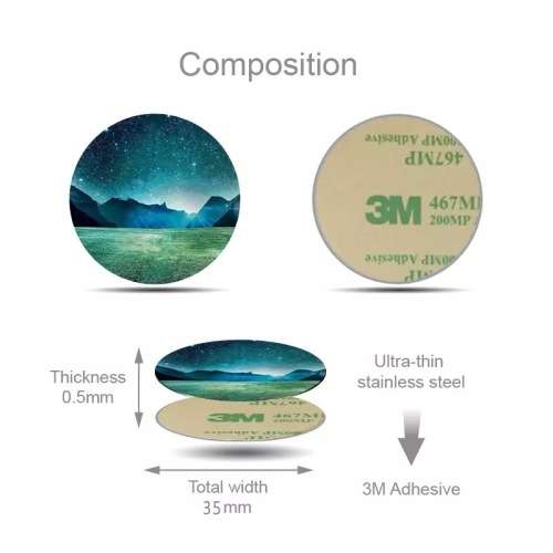 Magnate Plat Disk Stickers for any Phone (CAT FACE)