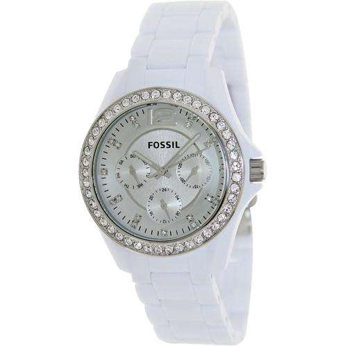 Fossil Riley Multi-Function White Dial White Resin Ladies Watch ES3252