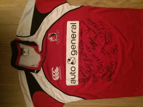 Signed Match Worn Lions Jersey