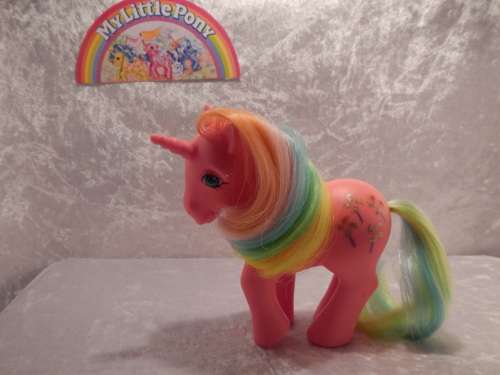 Rare Vintage G1 My Little Pony ***Rainbow Pony Pinwheel***