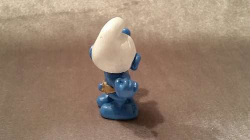 VERY RARE SMURF:  Flexing Bodybuilder Smurf - Schleich Peyo