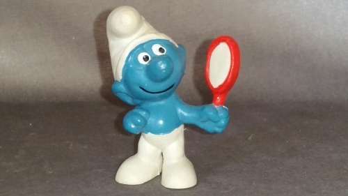 Vintage Collectible Smurf : 2.0017 Vanity Smurf